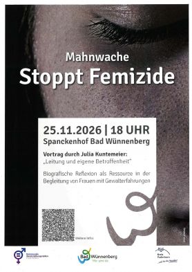 Plakat Mahnwache Bad Wünnenberg